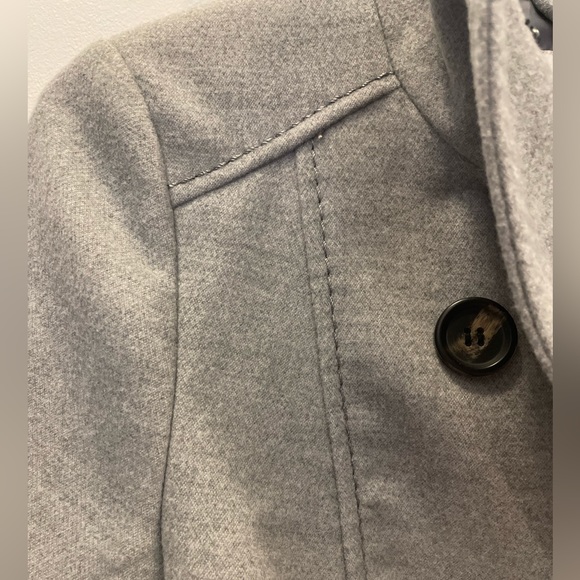 Grey wool pea coat H&M - Picture 5 of 5